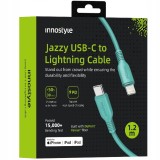 Innostyle Jazzy Jazzy Usb-C Lightning Mfi Cablu De &Icirc;ncărcare Rapidă Pentru Iphone Kevlar 1M Verde