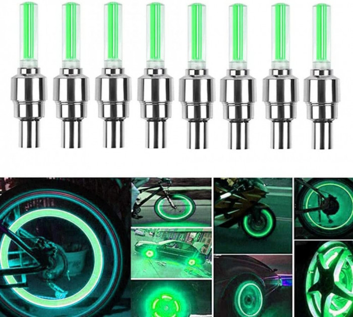 Led Valve Cap Verde