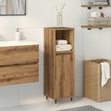 VidaXL Dulap de baie, stejar artizanal, 30x30x100 cm, lemn prelucrat