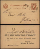 Austria - Old Postcard Postal stationery Prague to Gablonz DB.292