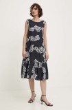 Answear Lab rochie culoarea negru, midi, oversize