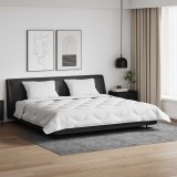 vidaXL Duvet cu perne cu pernă 3 pcs Alb Microfibră și Pene de Rață 3377962