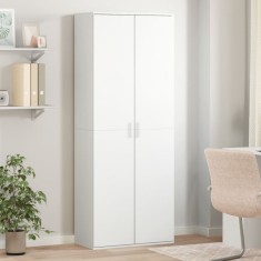 Dulap &icirc;nalt, alb, 70x35x180 cm, lemn prelucrat