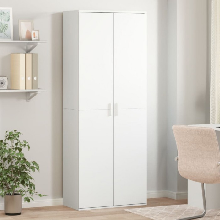 vidaXL Dulap &icirc;nalt, alb, 70x35x180 cm, lemn prelucrat