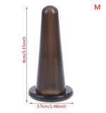 Ventuza pentru masaj facial, din silicon, 8 x 3.7 cm