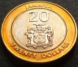 Cumpara ieftin Moneda exotica - bimetal 20 DOLARI - JAMAICA, anul 2001 *cod 3320, America de Nord