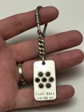 BRELOC CHEI ARGINT 925 - Play Ball cu Bile - 30g. - Vintage !