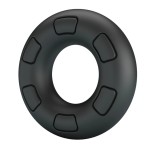 Inel de Penis Bertram, Silicon Super Soft, Negru