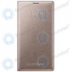 Portofel Samsung Galaxy Note 4 LED Flip auriu EF-NN910BEEGWW