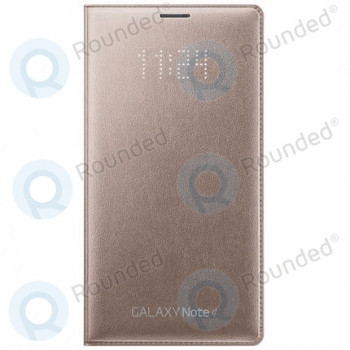 Portofel Samsung Galaxy Note 4 LED Flip auriu EF-NN910BEEGWW