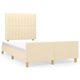 Cumpara ieftin Cadru de pat fara saltea, crem, 120x200 cm, textil