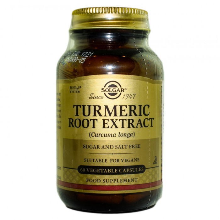 Turmeric root extract veg.60cps Solgar