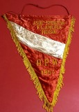 Fanion (protocol- de colectie - brodat) - AS FLAMURA ROSIE 1957 (UTA ARAD)