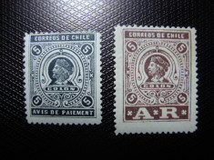 CHILE 1894 / 1897 OFICIALE MH+ foto