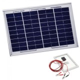 Panou Solar Fotovoltaic 50W 36 Celule 67x54cm Cablu Clesti 12V