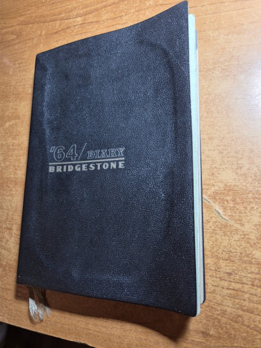 agenda nescrisa - brigestone - din anul 1964 - stare foarte buna