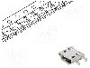 Conector USB B micro, versiune USB 2.0, orizontala, AMPHENOL COMMUNICATIONS SOLUTIONS - 10103593-0001LF