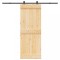 vidaXL Ușă glisantă cu set de feronerie 80x210 cm, lemn masiv de pin 3332671