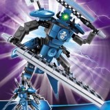 Robot de Construit din Cuburi, Albastru, 171 Piese, Set pentru Copii 6+, CMCLASS