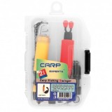 Hanger/swinger/semnalizator cu lant, cu iluminare, 2 buc/set, 2 culori, rosu/galben, Baracuda