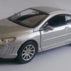 Macheta Peugeot 407 Coupe 2006 silver - Welly 1/36
