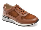 Pantofi sport BITE THE BULLET maro, 9142, din piele naturala