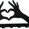 Cuier metalic Love 8 agatatoare