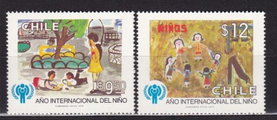 CHILE 1979 ANUL NTERNATIONAL AL COPILULUI SERIE MNH foto