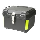 Cutie portbagaj moto / scuter, 42x35x32 cm, FIXATO, cu cheie și sistem antifurt, Negru