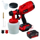 Einhell TC-SY 18/60 Li PXC- Pistol de vopsit 0.8 l 600 g/min + Acumulator Li-Ion 18 V 4 Ah