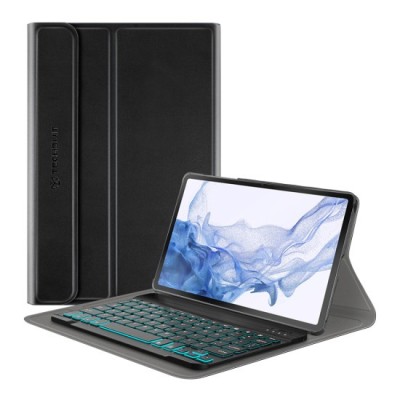 Husa cu Tastatura pentru Samsung Galaxy Tab S8 - Techsuit CozyTab Case - Black foto