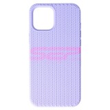 Husa Silicon Woven Texture Apple iPhone 12 Pro Max Lavender