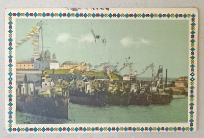 CONSTANTA , VASE DE RAZBOI SI PRINZATOARE DE MINE , CARTE POSTALA , 1925 foto