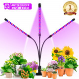 Cumpara ieftin Lampa UV pentru cresterea plantelor cu 3 picioare , temporizator, corp reglabil, clips si adaptor USB, lumina UV , Ej-Products