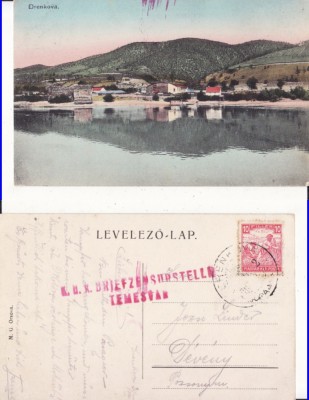 Drencova ( Caras Severin, Banat) - Dunarea-cenzura militara, rara foto