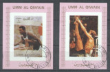 Umm al Qiwain 1973 Sport, Olympics, 2 imperf. mini sheet, used T.215, Stampilat