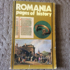 romania pages of history agerpres 1983 carte istorie ilustrata in limba engleza