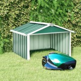 Sopron gradina pt. robot de gazon verde 92x97x63 cm otel zincat GartenMobel Dekor, vidaXL