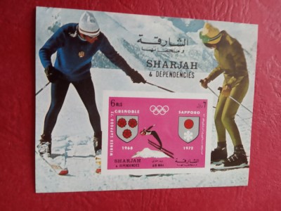 SHARJAH, SPORT - COLIŢĂ MNH IMPERF. foto
