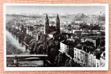 Munchen, Panorama cu raul Isar si munti la orizont - Necirculata