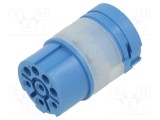 Conector HARTING M23 mamă crimpat 8 pini (4 4)