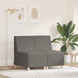 vidaXL Fotoliu 2 pcs Gri deschis 55 x 74 x 82 cm Țesătură de catifea