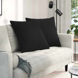 vidaXL Perne pentru canapea 2 pcs Negru 60 x 60 cm țesătură 42013999
