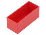 Carcasă roșie 22x52x21mm pentru turnare
