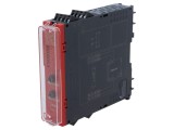 Modul releu de siguranță 24VAC 24VDC 2 IN pentru șină DIN