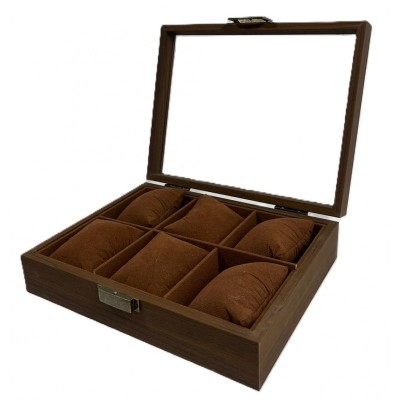 Cutie de Lemn Premium pentru Depozitarea Ceasurilor &amp;ndash; 8 Compartimente (Model WZ728) foto