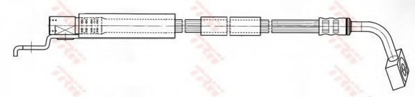 Conducta / cablu frana JEEP GRAND CHEROKEE I (ZJ) (1991 - 1999) TRW PHD401