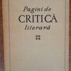 Pagini de critică literară, Vladimir Streinu, vol. 4