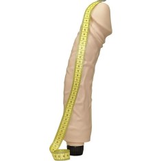 Vibrator Queeny Love, Multispeed, TPR, Natural, 33 cm