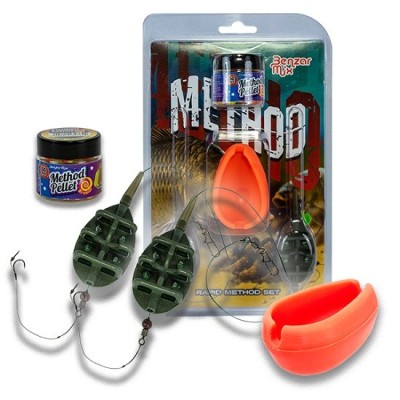 Set Monturi Benzar Method Feeder Matrita Si Pelete Nr.10 7.65kg 40g foto